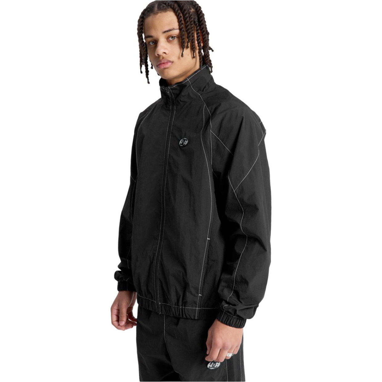 2026 DC Shoes Mens Flow Track Jacket EDYJK03272 - Black